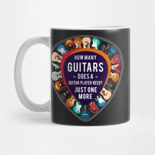 Guitarist How Many Guitars Bass Guitar Mug